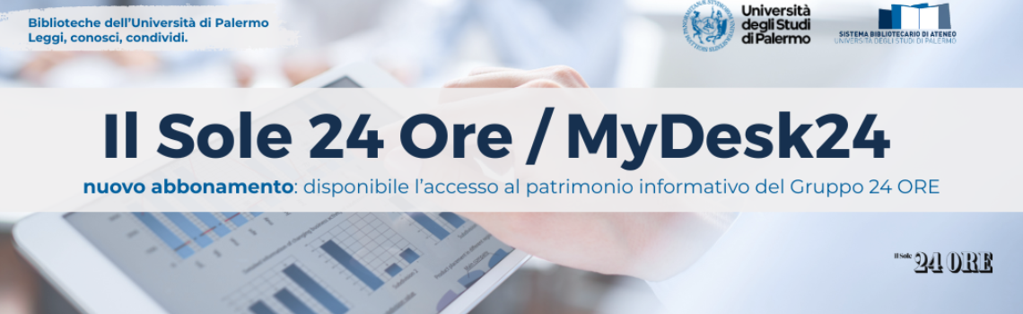 Il Sole 24 Ore: abbonamento al quotidiano online e alla banca dati Mydesk24