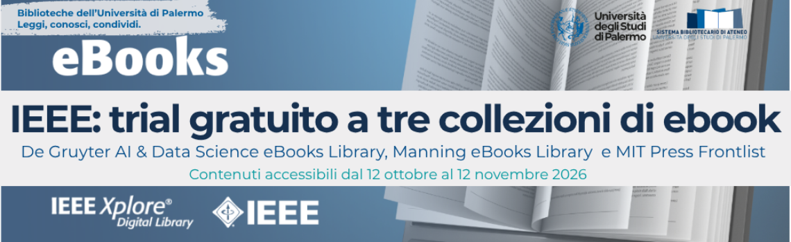 IEEE Xplore: accesso di prova a tre collezioni di ebooks