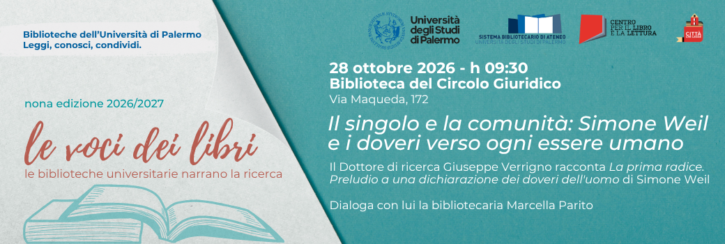 Le voci dei libri 28/10/2026