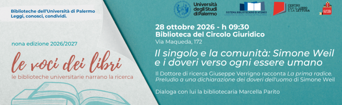 Le voci dei libri 28/10/2026