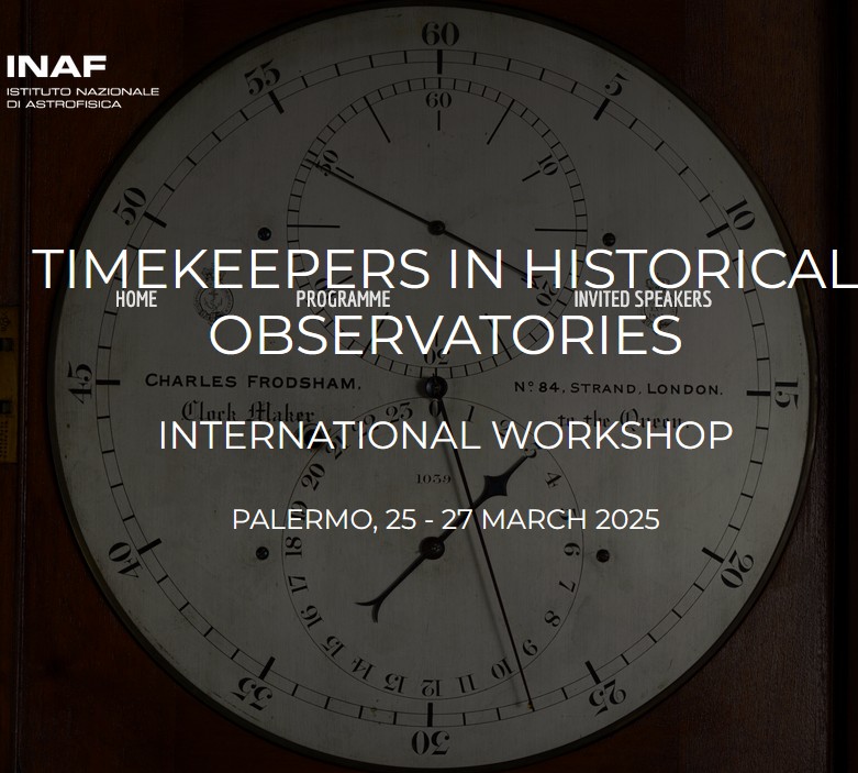 Workshop: TIMEKEEPERS IN HISTORICAL OBSERVATORIES